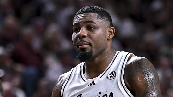 Texas A&M Aggies forward Rashaun Agee looks on during the second half against the Texas Longhorns at Reed Arena.