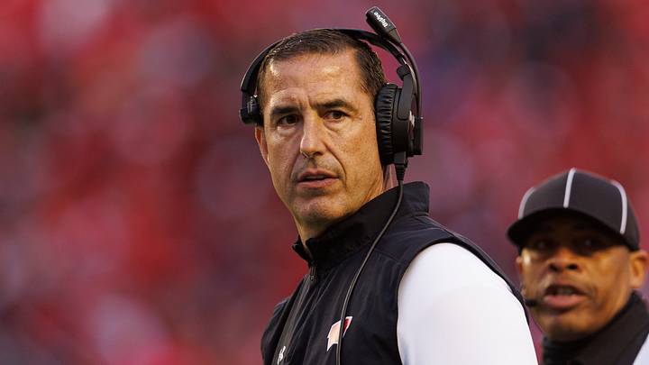 Wisconsin Badgers head coach Luke Fickell. 