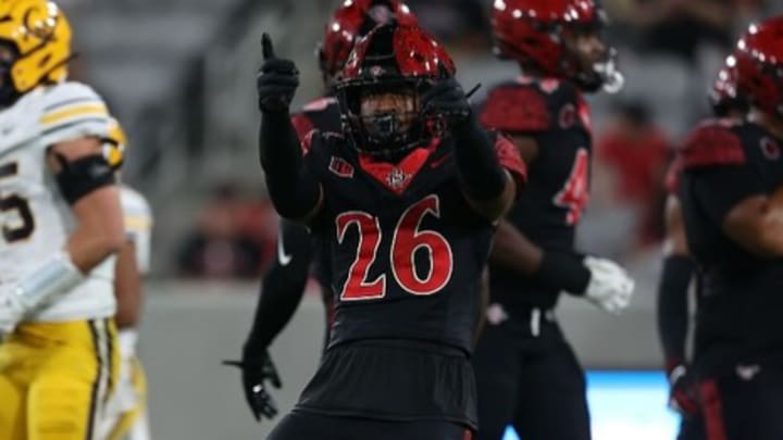 Dwayne McDougle recorded 51 tackles, 4 interceptions, and a forced fumble in 2025 at San Diego State.