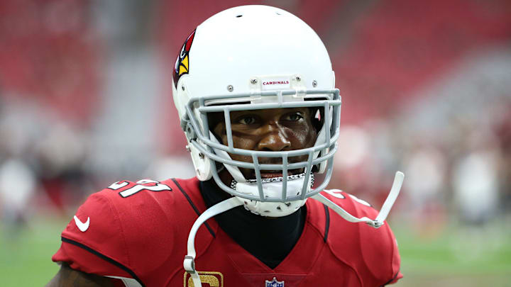 Arizona Cardinals Patrick Peterson against the Washington Redskins in the first half at State Farm Stadium.