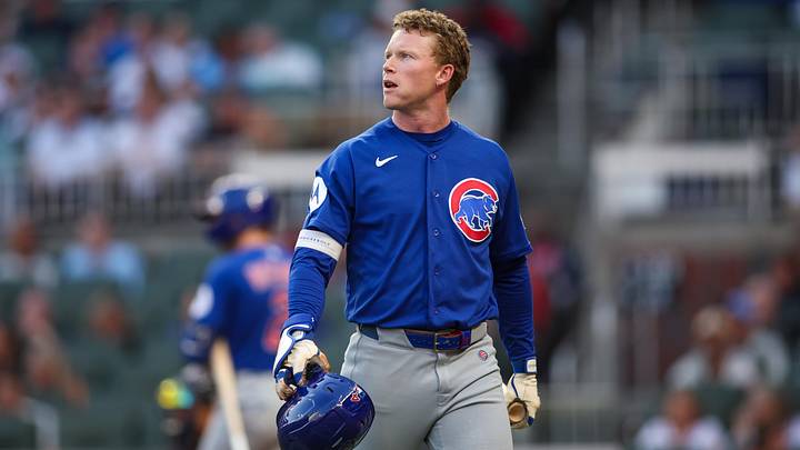 May 12, 2026; Atlanta, Georgia, USA; Chicago Cubs center fielder Pete Crow-Armstrong (4) reacts after an out against the Atlanta Braves in the third inning at Truist Park. Mandatory Credit: Brett Davis-Imagn Images May 12, 2026; Atlanta, Georgia, USA; Chicago Cubs center fielder Pete Crow-Armstrong (4) reacts after an out against the Atlanta Braves in the third inning at Truist Park. Mandatory Credit: Brett Davis-Imagn Images