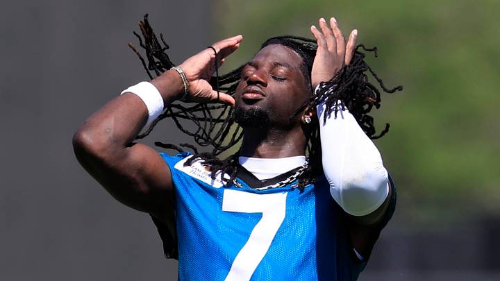 Jacksonville Jaguars wide receiver Brian Thomas Jr. (7) flips his hair during the third day of minicamp at the Miller Electric Center, Thursday, June 11, 2026, in Jacksonville, Fla.