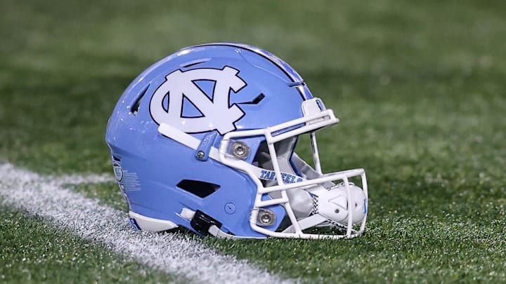UNC football helmet