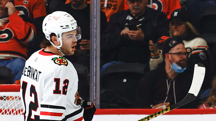 Alex DeBrincat - Chicago Blackhawks v Philadelphia Flyers