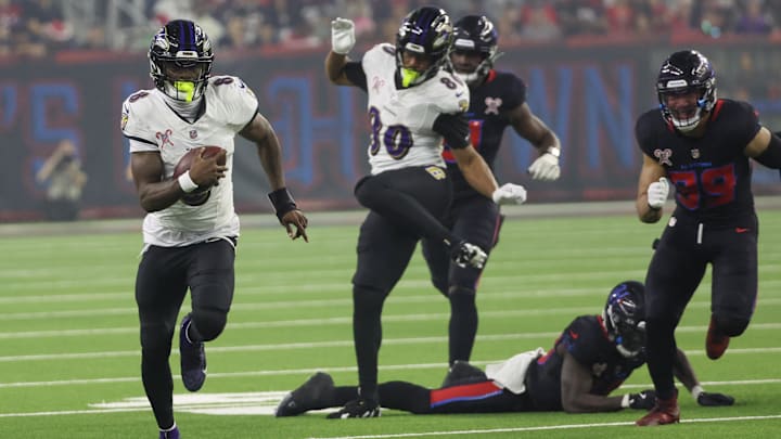 Jackson accounted for three touchdowns in Baltimore's 31-2 win over the Houston Texans on Christmas Day.