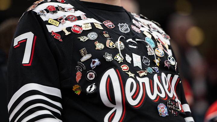 A fans jersey before the New Jersey Devils game against the Philadelphia Flyers at Prudential Center. Mandatory Credit: Luther Schlaifer-Imagn Images A fans jersey before the New Jersey Devils game against the Philadelphia Flyers at Prudential Center. Mandatory Credit: Luther Schlaifer-Imagn Images