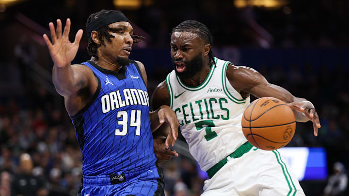 Boston Celtics, Orlando Magic, Jaylen Brown, Jrue Holiday, Kristaps Porzingis
