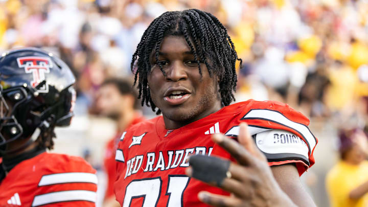 Texas Tech Red Raiders linebacker David Bailey reacts as he walks off the field after a game against the Arizona State Sun Devils Texas Tech Red Raiders linebacker David Bailey reacts as he walks off the field after a game against the Arizona State Sun Devils
