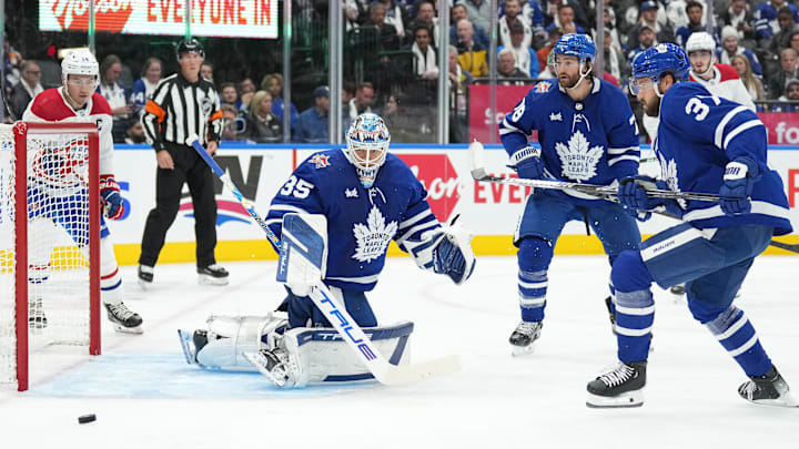 Oct 11, 2023; Toronto, Ontario, CAN; Toronto Maple Leafs defenseman TJ Brodie (78) 