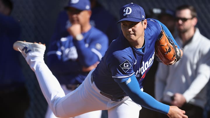 Shohei Ohtani, Los Angeles Dodgers Workout