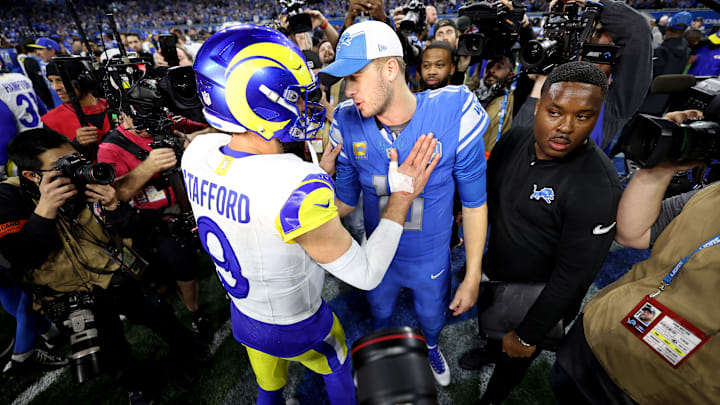 NFC Wild Card Playoffs - Los Angeles Rams v Detroit Lions, Matthew Stafford, Jared Goff