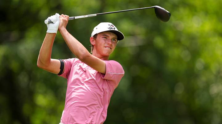 Miles Russell is into match play at the U.S. Amateur as the comparisons to Tiger Woods continue. 