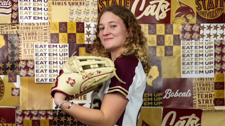 Kaili Witherell, a standout pitcher for the Haverling varsity softball team, is continuing her career Division I program Texas State.