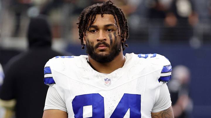 Dallas Cowboys defensive end Marshawn Kneeland walks off the field after the game against the New Orleans Saints. Dallas Cowboys defensive end Marshawn Kneeland walks off the field after the game against the New Orleans Saints.