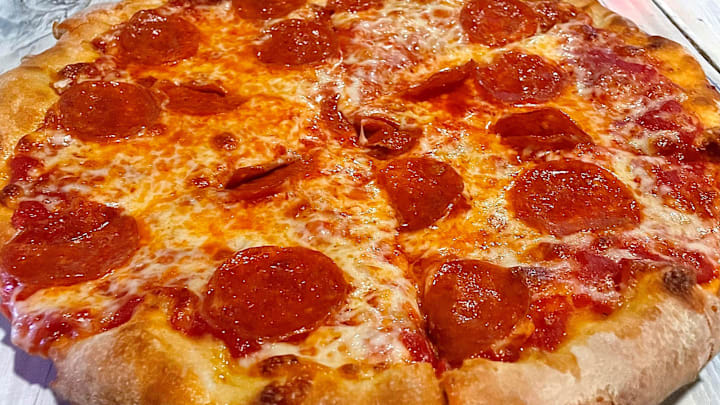 Pepperoni pizza from Little Italy's Ristorante in Daytona Beach.