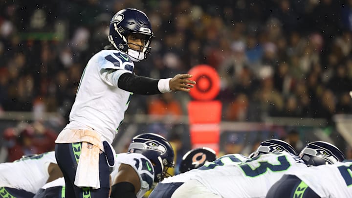 Geno Smith threw for 4,320 yards and 21 touchdowns during the 2024 season for the Seattle Seahawks.
