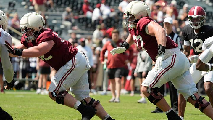 April 11, 2026; Tuscaloosa, AL, USA; during the Alabama A Day at Bryant-Denny Stadium. April 11, 2026; Tuscaloosa, AL, USA; during the Alabama A Day at Bryant-Denny Stadium.