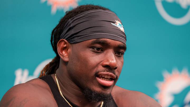 Miami Dolphins center Aaron Brewer