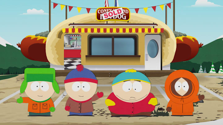 South Park The Streaming Wars : Cartman locks horns with his mom in a battle of wills, while an epic conflict unfolds and threatens South Park’s very existence. Paramount+ exclusive event, SOUTH PARK THE STREAMING WARS streaming on Paramount+. Photo: MTV Entertainment Studios(C) 2021 Viacom International Inc. All Rights Reserved.