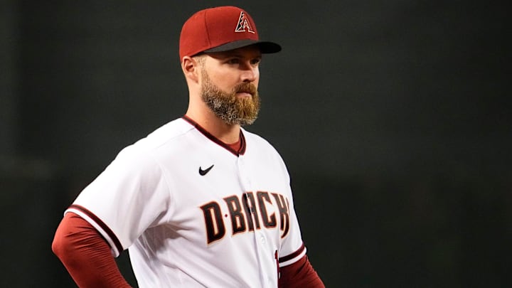 Apr 22, 2022; Phoenix, Arizona, USA; Arizona Diamondbacks third baseman Seth Beer (28) against the