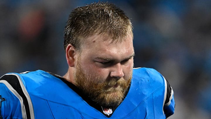 Carolina Panthers center Cade Mays 