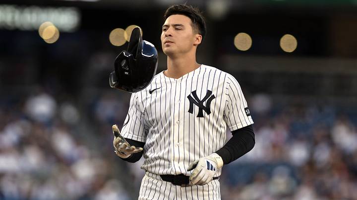 Jul 22, 2026; Bronx, New York, USA; New York Yankees shortstop Anthony Volpe (11) reacts after flying out against the Pittsburgh Pirates during the second inning at Yankee Stadium. Mandatory Credit: John Jones-Imagn Images Jul 22, 2026; Bronx, New York, USA; New York Yankees shortstop Anthony Volpe (11) reacts after flying out against the Pittsburgh Pirates during the second inning at Yankee Stadium. Mandatory Credit: John Jones-Imagn Images