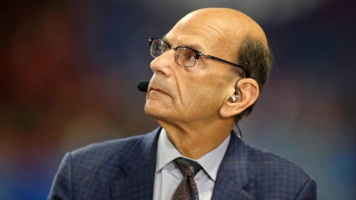 SEC network host Paul Finebaum looks on SEC network host Paul Finebaum looks on