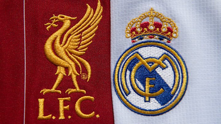 The Liverpool FC and Real Madrid Club Badges