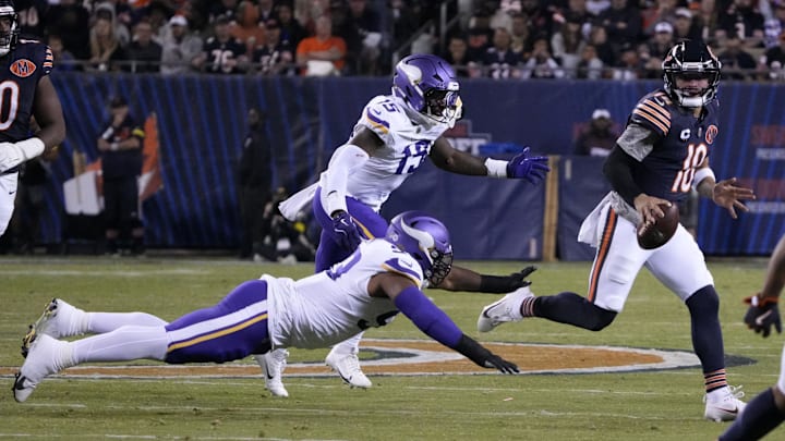 With the Vikings likely to send blitzes Caleb Williams' way, one method for battling them is with his unpredictable scrambles.