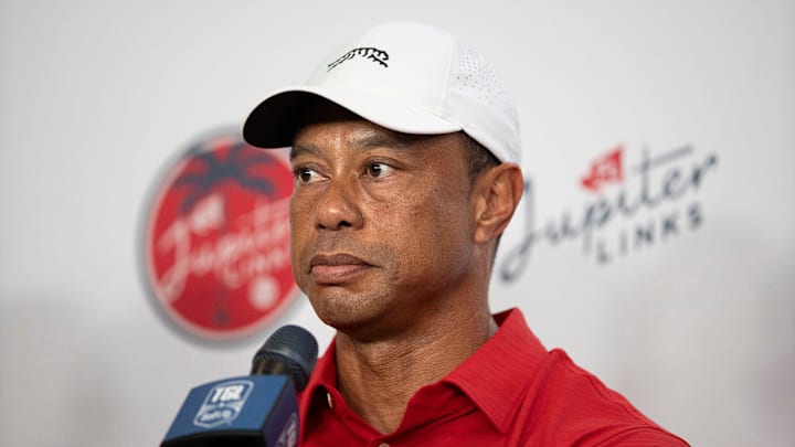 Tiger Woods offered an update after Monday's TGL match, in which his Jupiter Links won. 