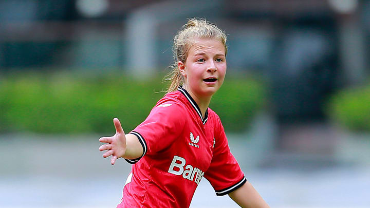 Kristin Kögel, Torschützin zum umstrittenen 3:2 gegen Freiburg