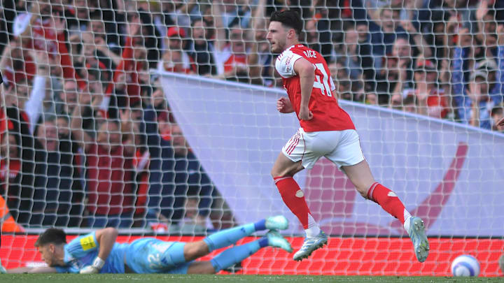 Declan Rice scored his ninth goal of the season against Newcastle.