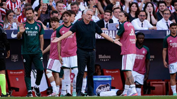Head Coach Jose Mourinho (Real Madrid CF) seen in action Head Coach Jose Mourinho (Real Madrid CF) seen in action
