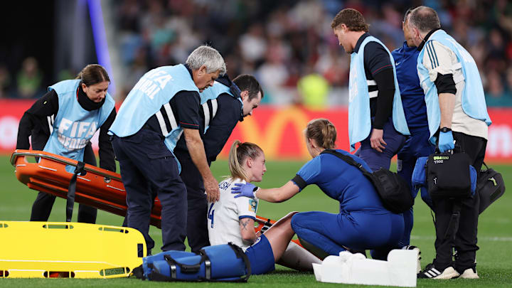 Keira Walsh had to be stretchered off during England's 1-0 win over Denmark