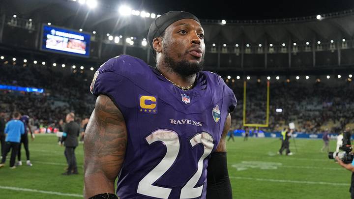 Baltimore Ravens running back Derrick Henry  Mandatory Credit: Kirby Lee-Imagn Images