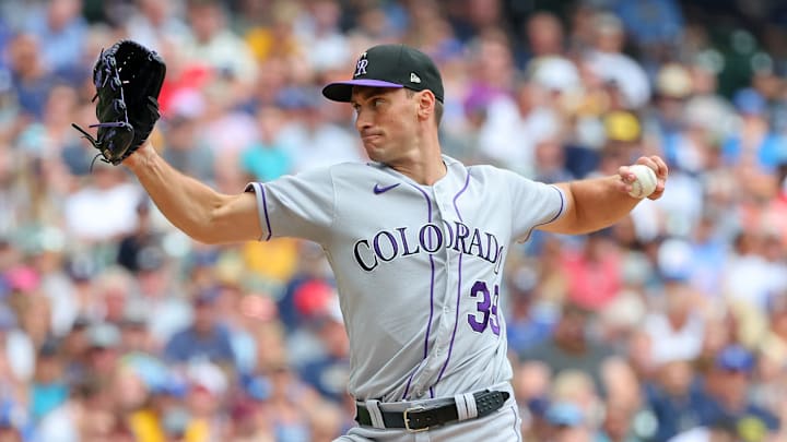 Colorado Rockies pitcher Brent Suter