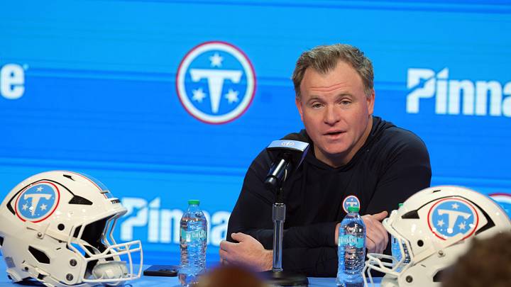 Titans general manager Mike Borgonzi speaks to members of the media during a pre NFL draft press conference held at the Titans practice facility Thursday, April 16, 2026. Titans general manager Mike Borgonzi speaks to members of the media during a pre NFL draft press conference held at the Titans practice facility Thursday, April 16, 2026.
