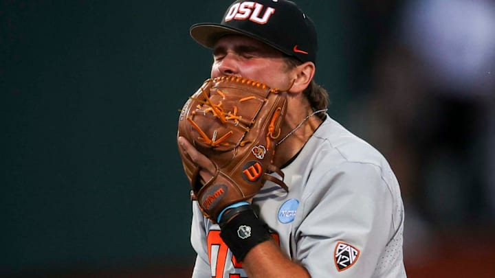 Oregon State pitcher Wyatt Queen.