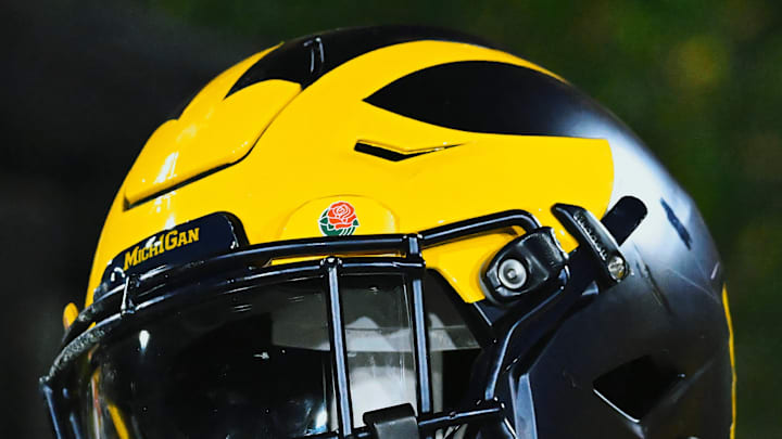 Michigan Football helmet at the Rose Bowl (2024)