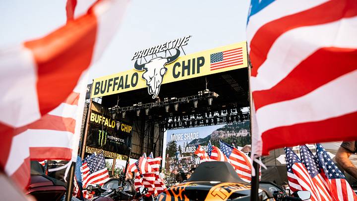 Buffalo Chip stage for the BKFC Sturgis ceremonial weigh-ins Buffalo Chip stage for the BKFC Sturgis ceremonial weigh-ins