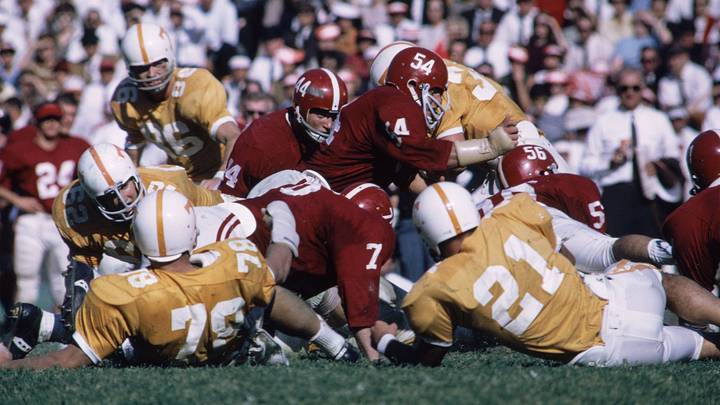 The Alabama Crimson Tide and Tennessee Volunteers are reprising an old uniform tradition. The Alabama Crimson Tide and Tennessee Volunteers are reprising an old uniform tradition.