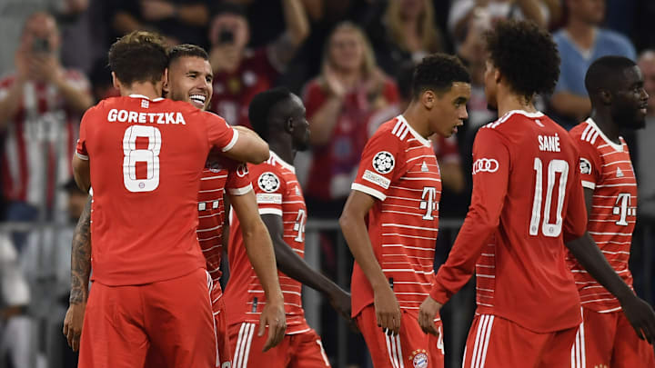 Lucas Hernández celebrando el primer gol