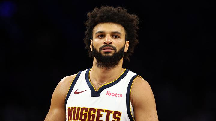 Nov 29, 2025; Phoenix, Arizona, USA; Denver Nuggets guard Jamal Murray (27) against the Phoenix Suns at the Mortgage Matchup Center. Nov 29, 2025; Phoenix, Arizona, USA; Denver Nuggets guard Jamal Murray (27) against the Phoenix Suns at the Mortgage Matchup Center.