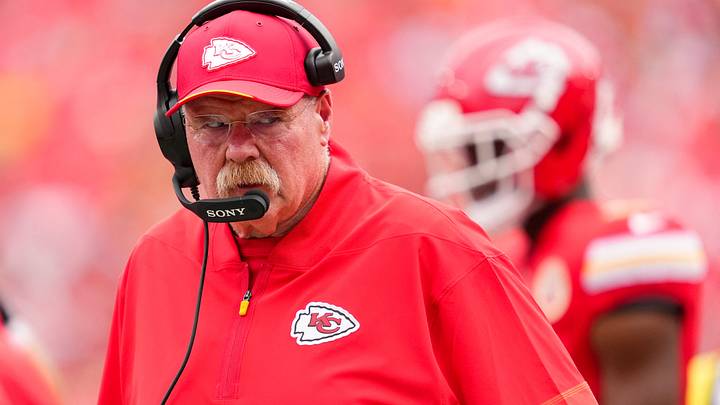 Aug 15, 2026; Kansas City, Missouri, USA; Kansas City Chiefs head coach Andy Reid reacts during the second half against the Los Angeles Rams at at Arrowhead Stadium. Mandatory Credit: Jay Biggerstaff-Imagn Images Aug 15, 2026; Kansas City, Missouri, USA; Kansas City Chiefs head coach Andy Reid reacts during the second half against the Los Angeles Rams at at Arrowhead Stadium. Mandatory Credit: Jay Biggerstaff-Imagn Images