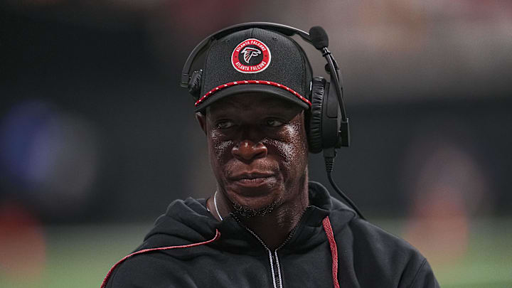 Atlanta Falcons head coach Raheem Morris