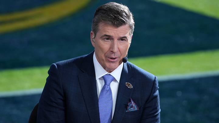 Jan 1, 2024; Pasadena, CA, USA; Rece Davis on the ESPN College Gameday set at the 2024 Rose Bowl college football playoff semifinal game at Rose Bowl.