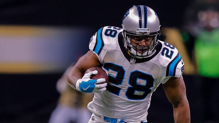 Carolina Panthers running back Jonathan Stewart (28) runs against New Orleans Saints