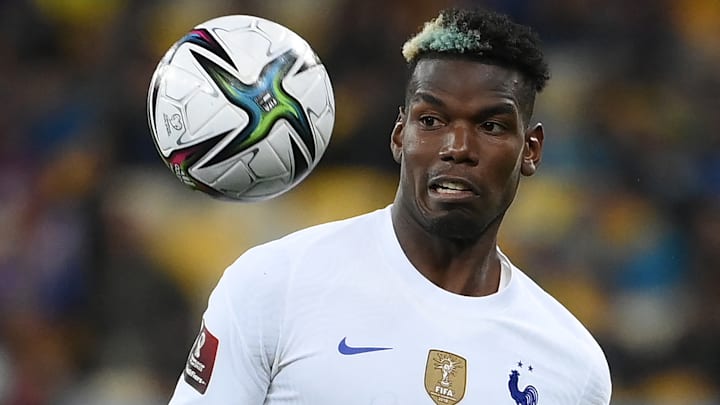 Paul Pogba sous le maillot de l'Équipe de France.
