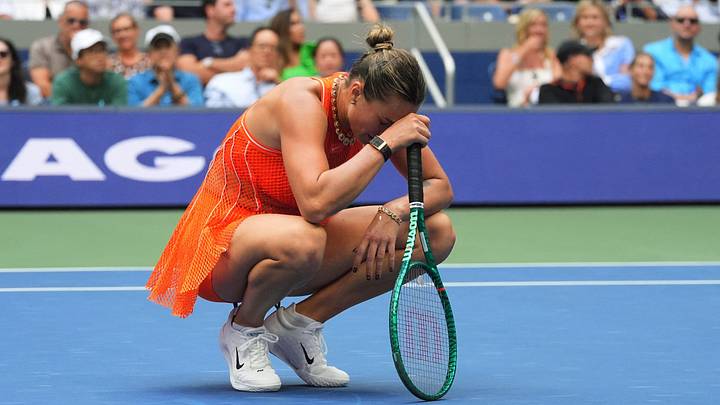 Aryna Sabalenka fell short of defending her U.S. Open title against Elena Rybakina at Flushing Meadows this year. Aryna Sabalenka fell short of defending her U.S. Open title against Elena Rybakina at Flushing Meadows this year.