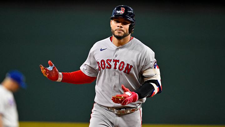 Sep 16, 2026; Arlington, Texas, USA; Boston Red Sox first baseman Willson Contreras (40) rounds the bases after hits a home run against the Texas Rangers during the first inning at Globe Life Field. Mandatory Credit: Jerome Miron-Imagn Images Sep 16, 2026; Arlington, Texas, USA; Boston Red Sox first baseman Willson Contreras (40) rounds the bases after hits a home run against the Texas Rangers during the first inning at Globe Life Field. Mandatory Credit: Jerome Miron-Imagn Images